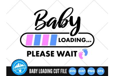 Baby Loading Please Wait SVG | Baby Gender SVG | Progress Bar Cut File