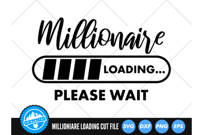 Millionaire Loading Please Wait SVG | Loading Progress Bar Cut File