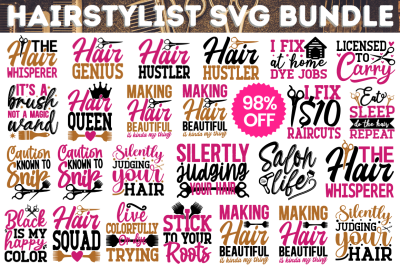 MBS-645 Haire Stylist SVG BUndle