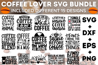 MBS-644 Coffee Lover SVG Bundle