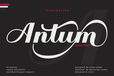 Antum - Vintage Bold Script