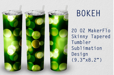 Tumbler Tapered 20 OZ Sublimation Bokeh Wrap Design