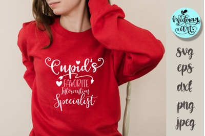 Cupid&#039;s favorite Intervention specialist svg, love svg