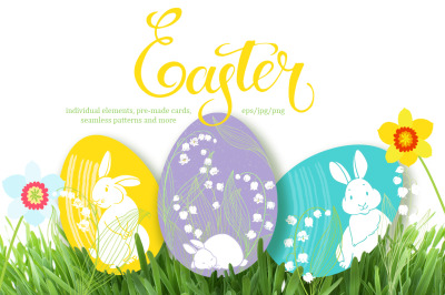 Easter. Festive vector collection.