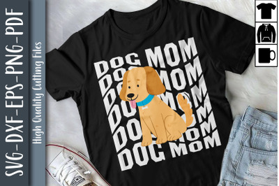 Messy Bun Mom Dog Mom Cute Gift