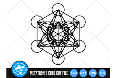 Metatron&#039;s Cube SVG | Sacred Geometry Cut File | Star Tetrahedron SVG