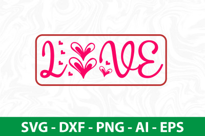 love svg cut file