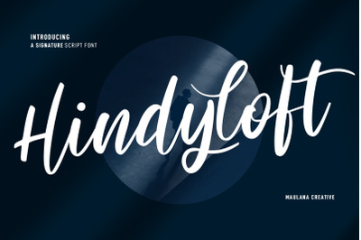 Hindyloft Signature Script Font