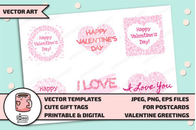Valentine&#039;s Day Vector Templates