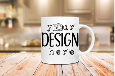White Mug Mockup, vertical mockup template,Coffee mug mockup, Add Your