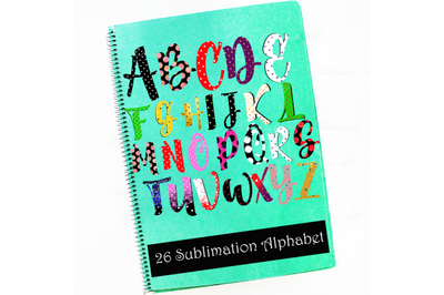Polka dots Sublimation Alphabet,Alphabet Doodle Font,Letters Monogram,