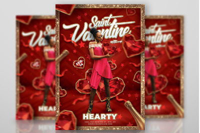 Saint Valentine Day Party Flyer