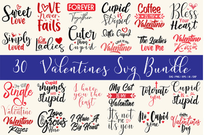 Valentaines Day SVG Bundle