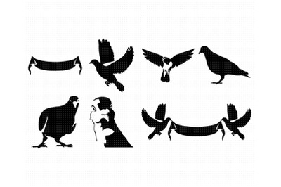 Doves and Pigeons SVG