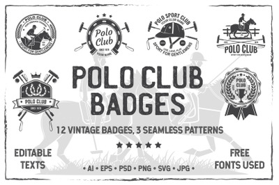 Polo Club Badges