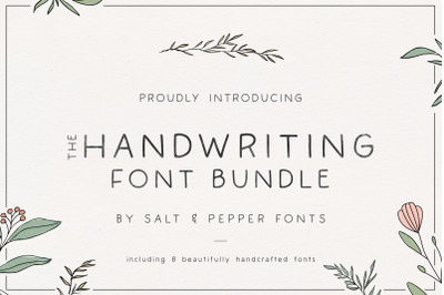 The Handwriting Font Bundle (Handwritten Fonts, Handwriting Fonts)