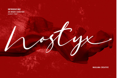 Nostyx Unique Signature Script Font