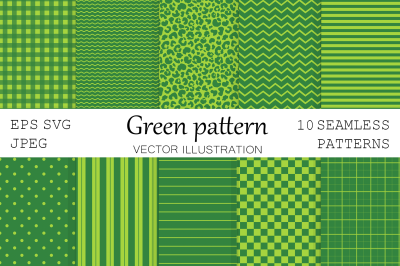 Green pattern. Green leopard print. Green strips pattern