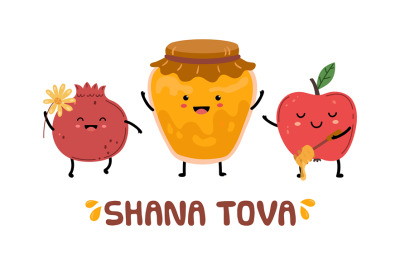 Rosh hashanah&2C; Jewish New Year festival. Happy shana tova&2C; holiday sym