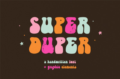 Super Duper | Handwritten font