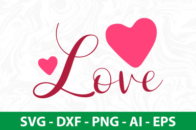 love svg cut file