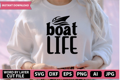 boat life svg cut file