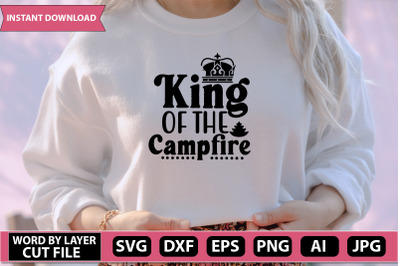 king of the campfire  svg cut file