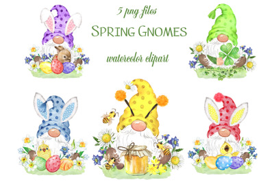 Happy Easter Gnome PNG. Easter Bunny Gnome. Easter Gnome Sublimation