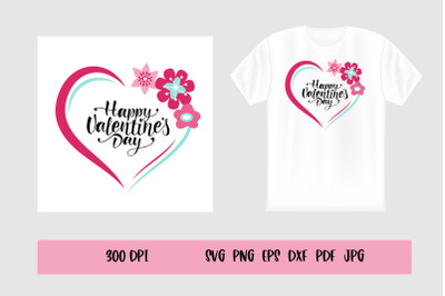 Happy Valentines Day SVG. Valentine Hearts SVG