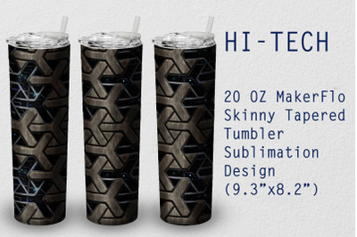 Tumbler Tapered 20 OZ Sublimation Steampunk  Wrap Design