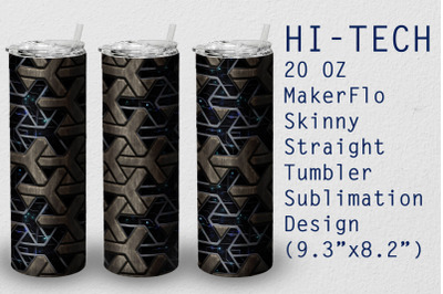 Tumbler Straight 20 OZ Sublimation Steampunk Wrap Design