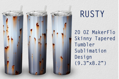 Tumbler Tapered 20 OZ Sublimation Rusty Wrap Design