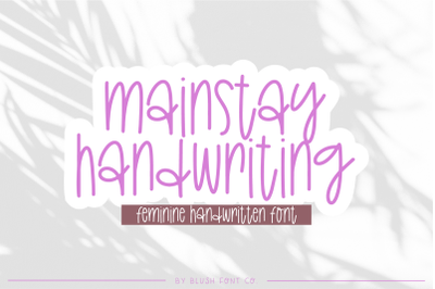MAINSTAY Handwriting Font