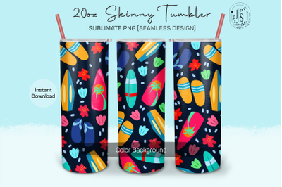 Fresh Beach 20oz Tumbler Sublimation Wrap