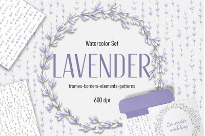 Watercolor Set Lavender