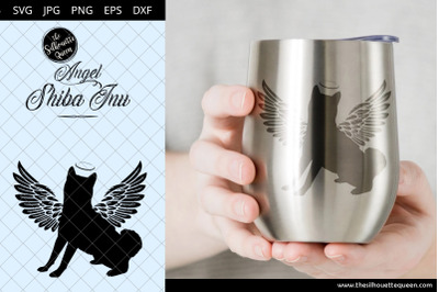 Shiba Inu #7 with Wings SVG, Pet Memorial, RIP Angel, In Loving Memory