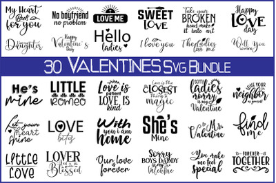 Valentaines Day SVG Bundle