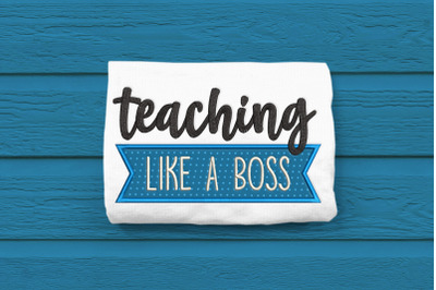 Teaching Like a Boss | Applique Embroidery