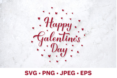 Happy Galentines Day. Anti-Valentines SVG