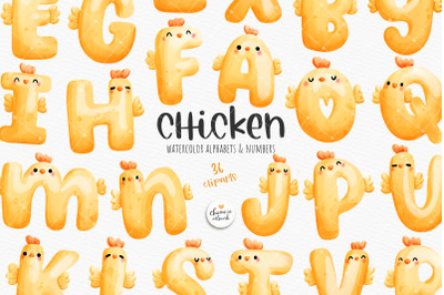 Chicken alphabets and numbers