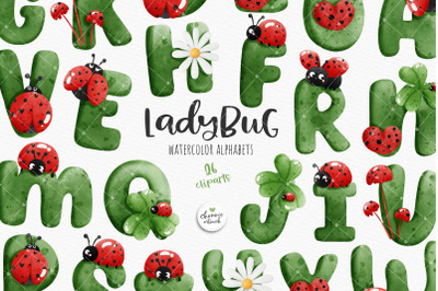 Ladybug alphabets, ladybug fonts