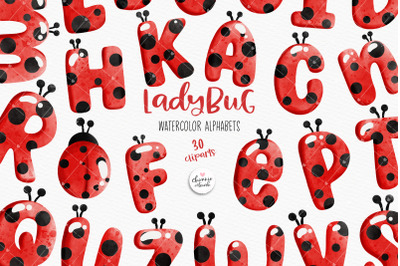 Ladybug alphabets,ladybug fonts