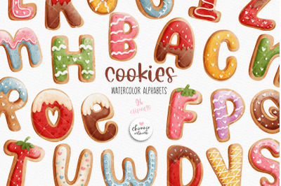 Cookies alphabets, cookies fonts
