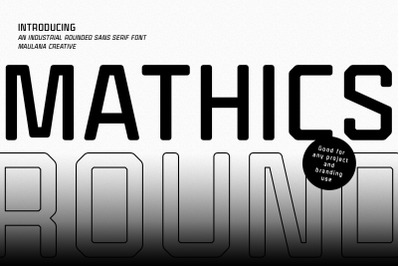 Mathics Round Sans Serif Font