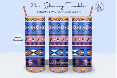 Aztec Pattern 20oz Tumbler Sublimation Wrap