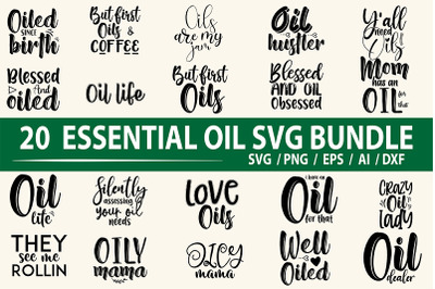 Essential Oil SVG Bundle