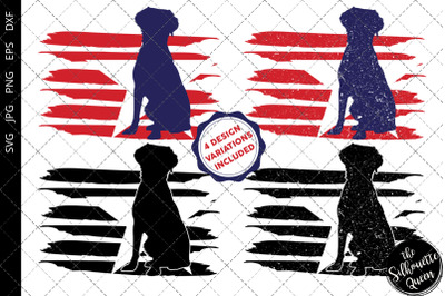 Brittany Spaniel Dog flag svg , Pet svg, American Flag