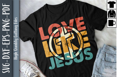 Love Like Jesus Buffalo Plaid Heart
