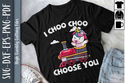 I Choo Choo Choose You Train Love Hearts