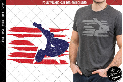 Diving - Men flag svg , Oil Rig svg, American Flag